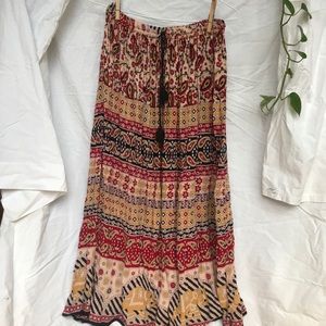 Forever 21 pattered maxi skirt